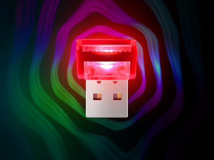 7-colors USB Car Ambient Light with Breathing Changing